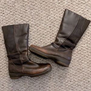 Leather warm, dressy boots